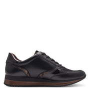 Jana 23774-43 Ladies' Sneaker-BLACK/BRONZE H