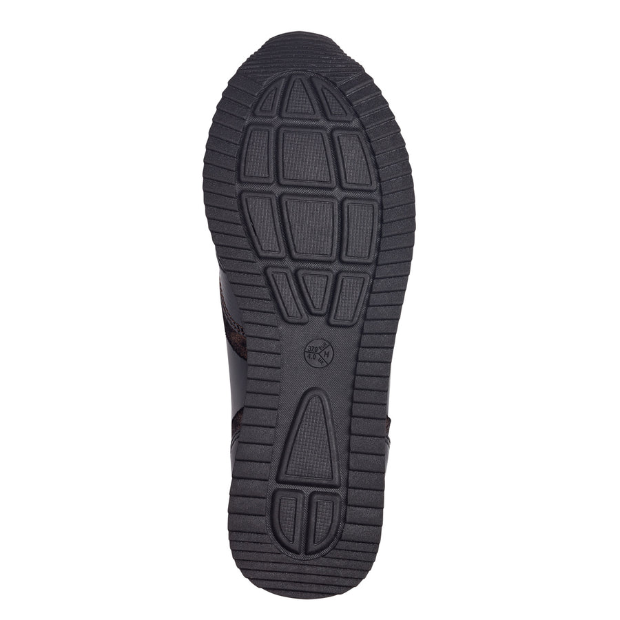 Jana 23774-43 Ladies' Sneaker-BLACK/BRONZE H