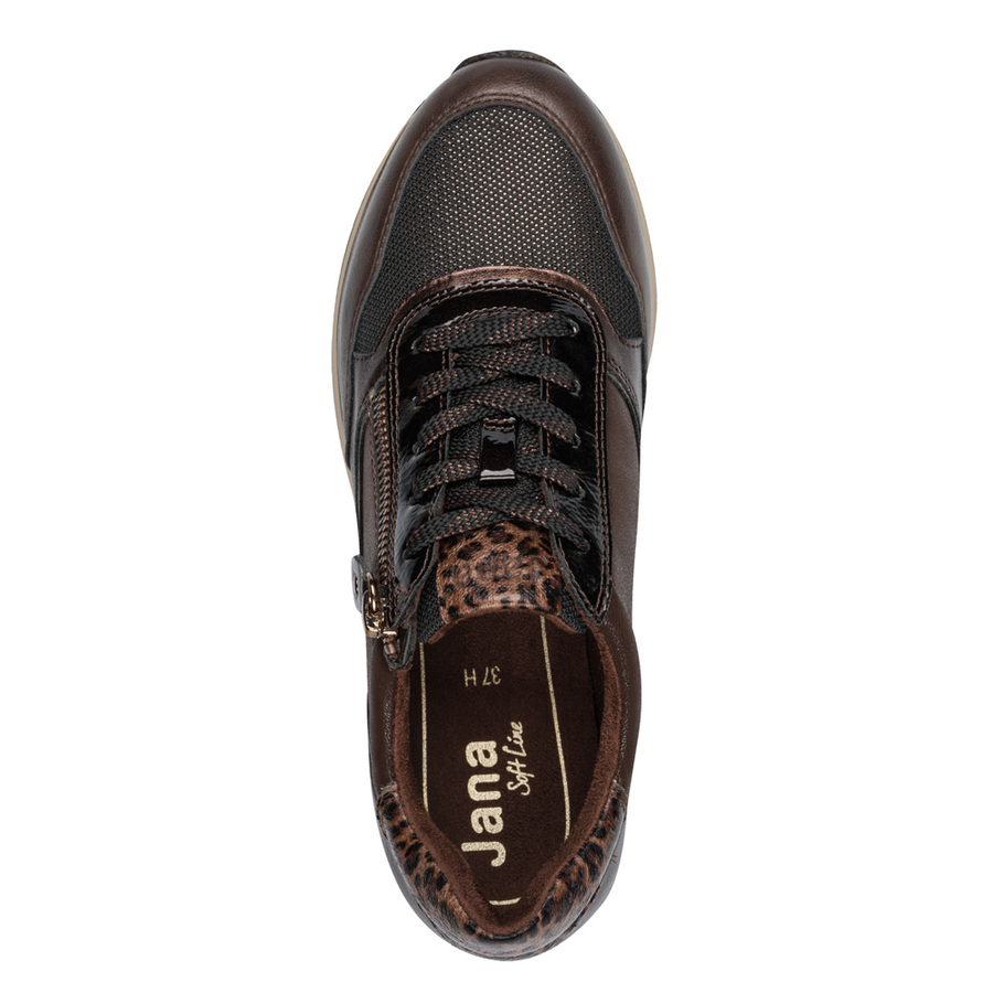 Jana 23774-43-304 Ladies Sneaker-Mocca H