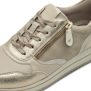Jana 23774-43 Ladies Sneaker-Beige/Gold