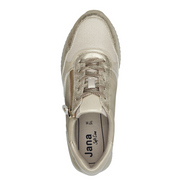 Jana 23774-43 Ladies Sneaker-Beige/Gold