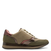 Jana 23774-43 Ladies' Sneaker-OLIVE COMBI H