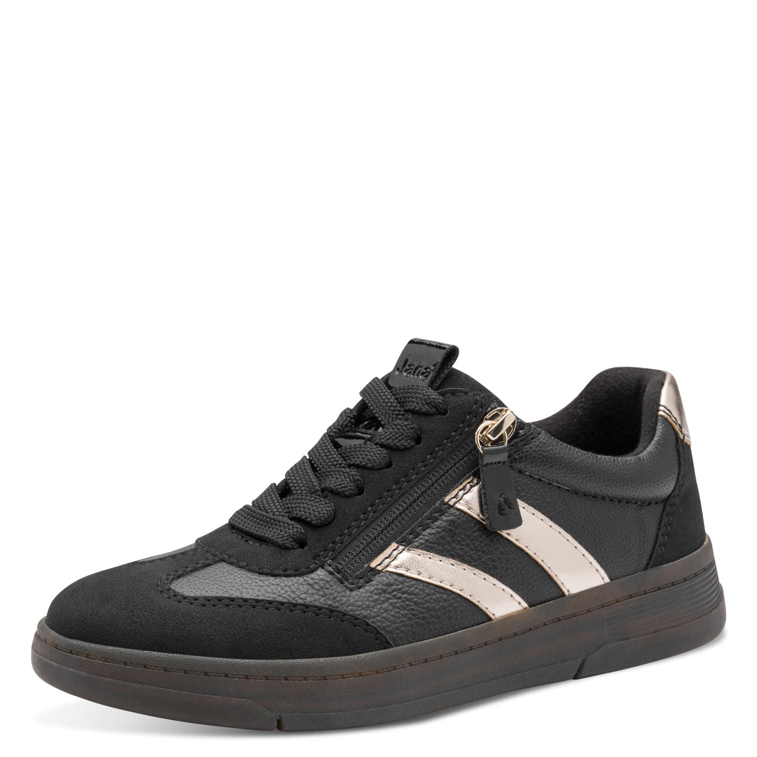 Jana 23784-44 Ladies' Sneaker-BLACK COMBI H