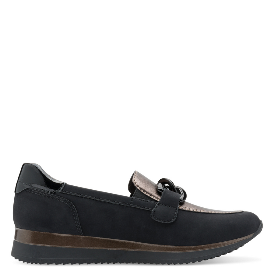 Jana 24766-43 Loafer-Pewter/Black