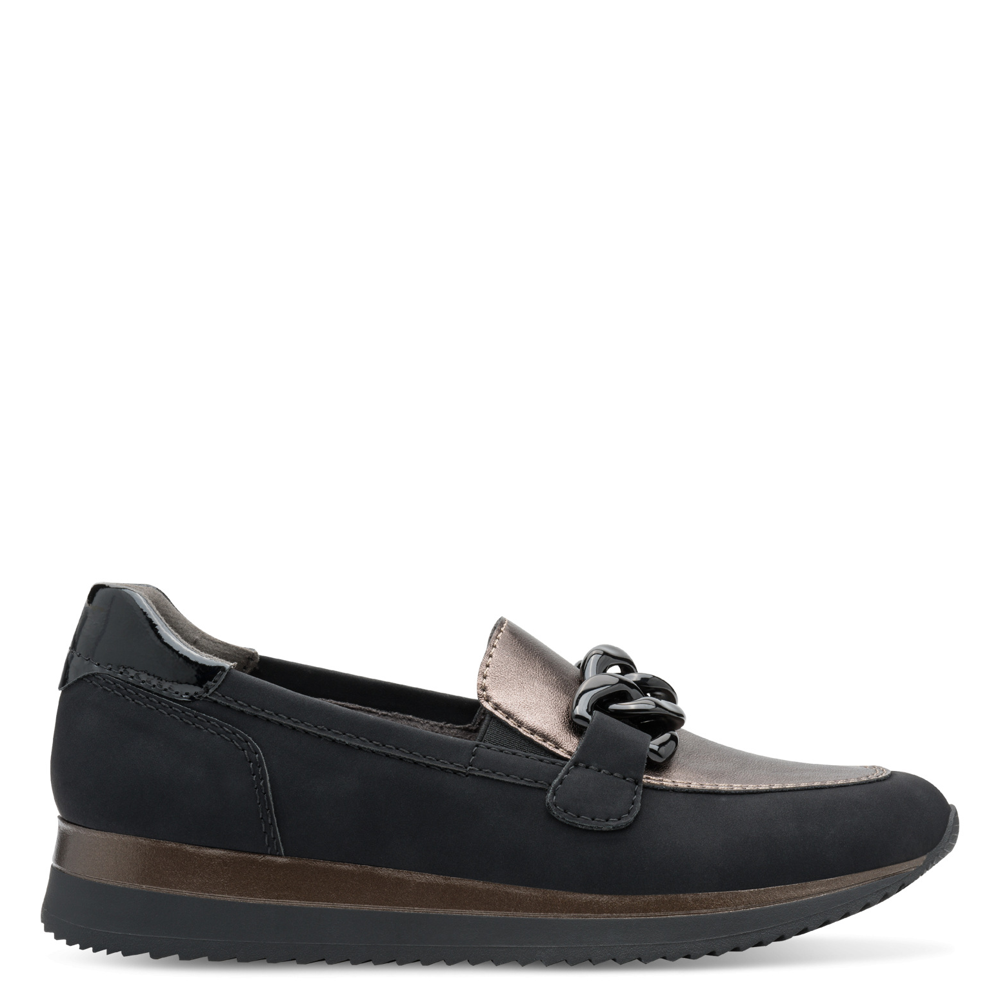 Jana 24766-43 Loafer-Pewter/Black