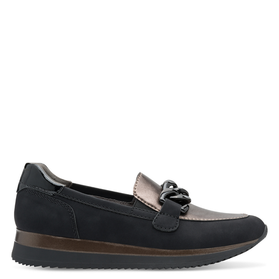 Jana 24766-43 Loafer-Pewter/Black