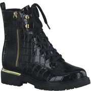 Jana 25263 Ankle Boots-Black Croc H