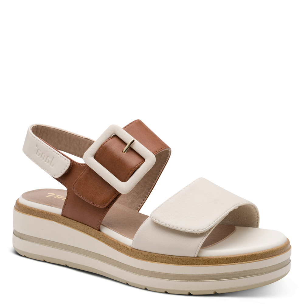 Jana 28266-44 Ladies Sandal-Beige Multi H