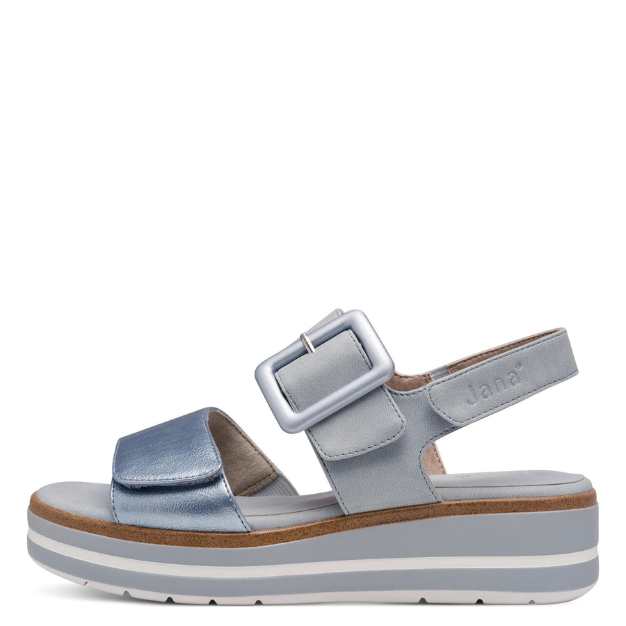 Jana 28266-44 Ladies Sandal-Sky Blue H