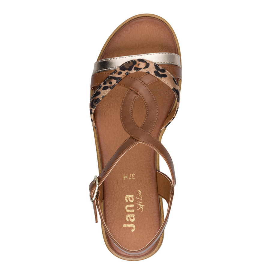 Jana 28278-46 Sandal-Cognac H