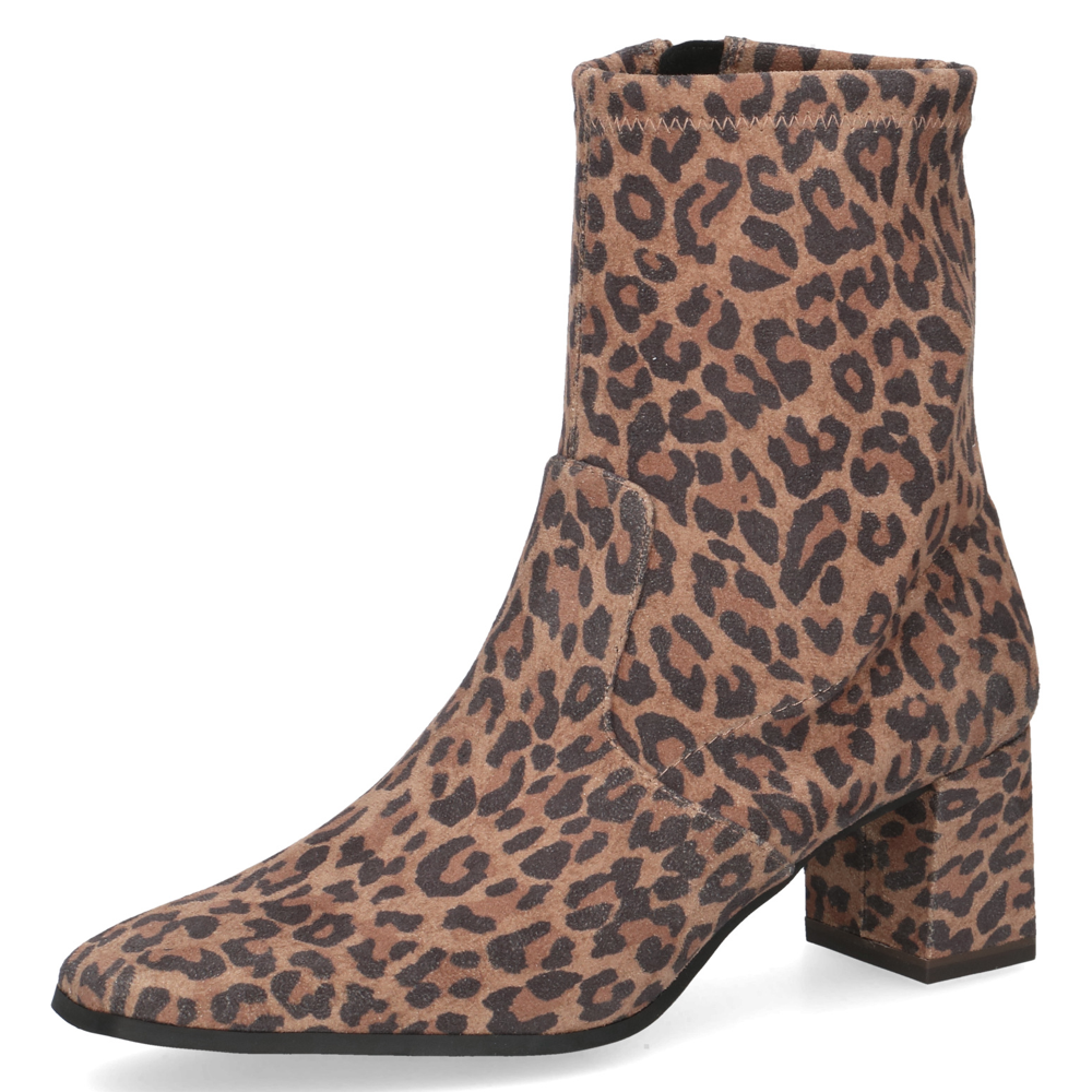 Caprice 25354-41 Ankle Boot-Black Leopard