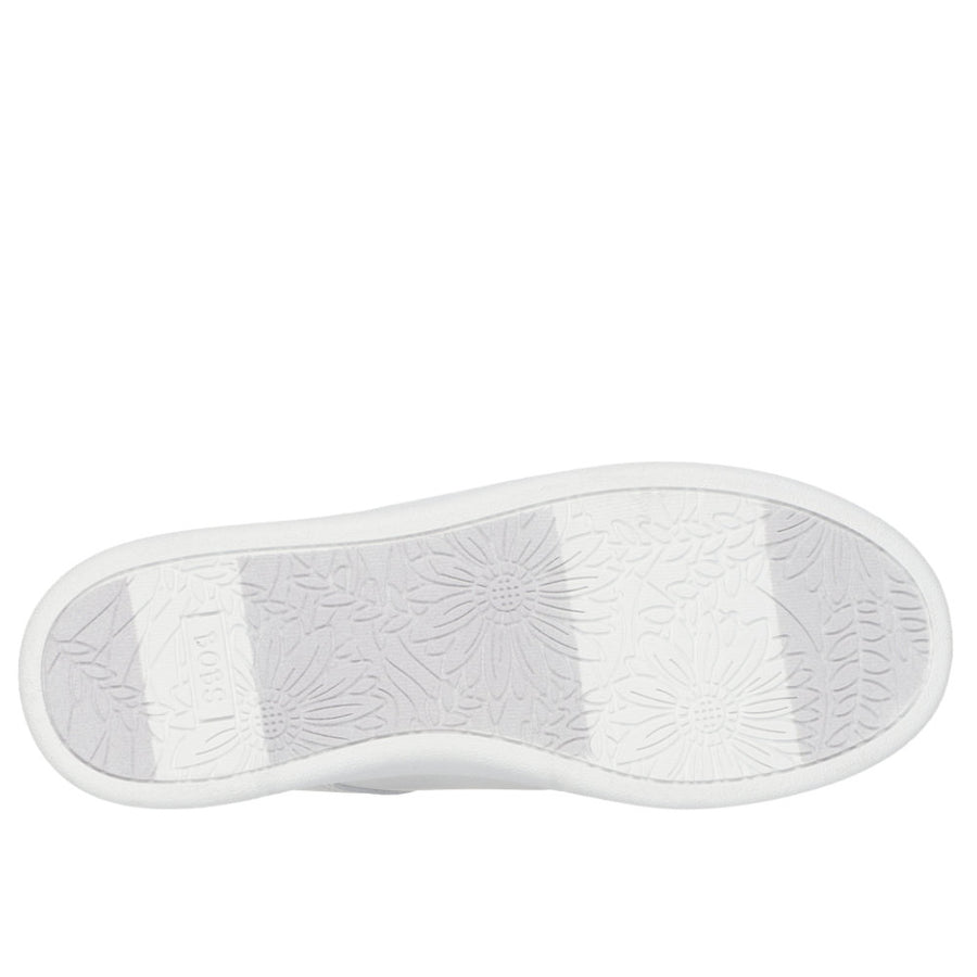 Skechers 114825 Ladies Trainer-White Slip Ins