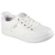 Skechers 114825 Ladies Trainer-White Slip Ins