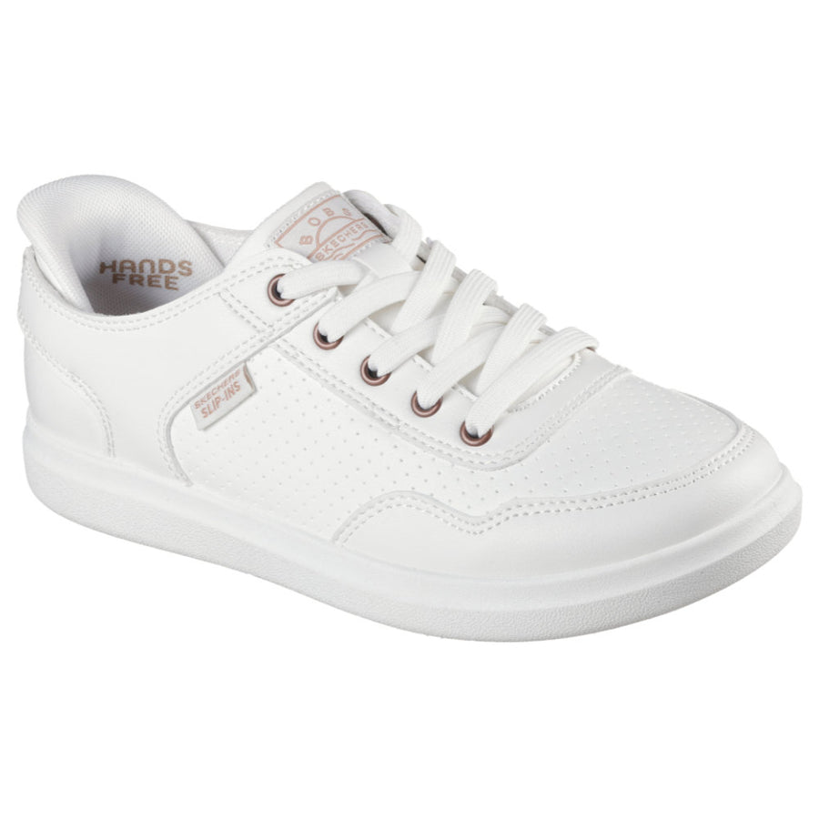 Skechers 114825 Ladies Trainer-White Slip Ins