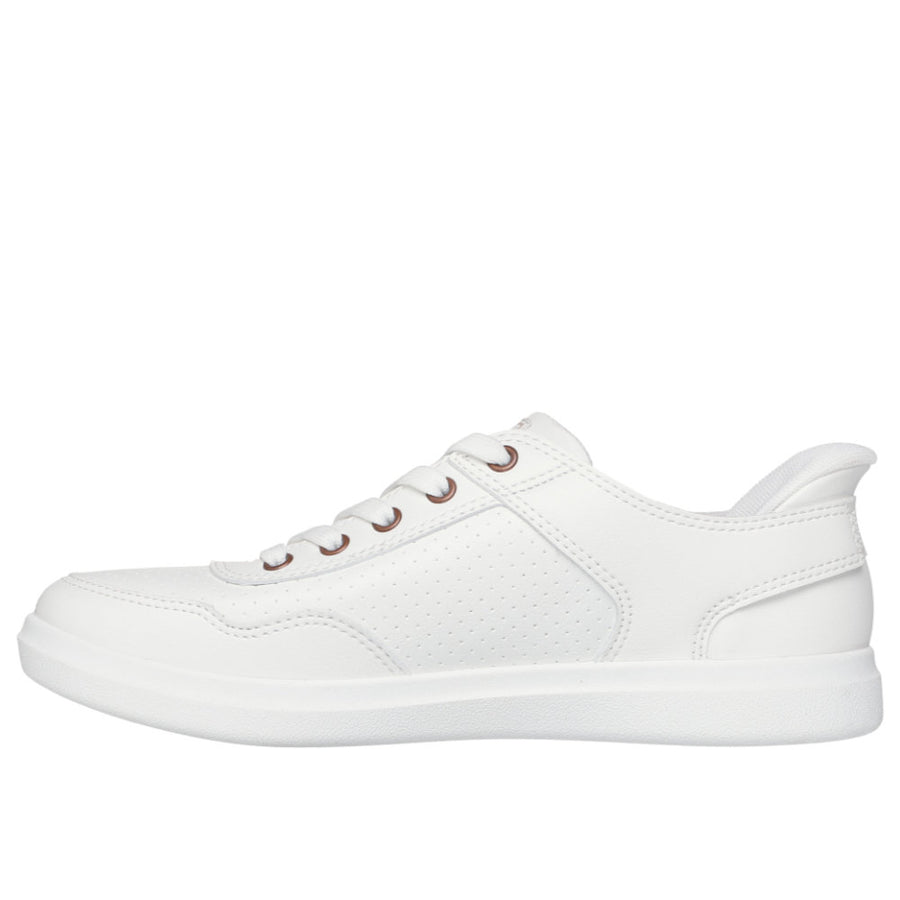 Skechers 114825 Ladies Trainer-White Slip Ins