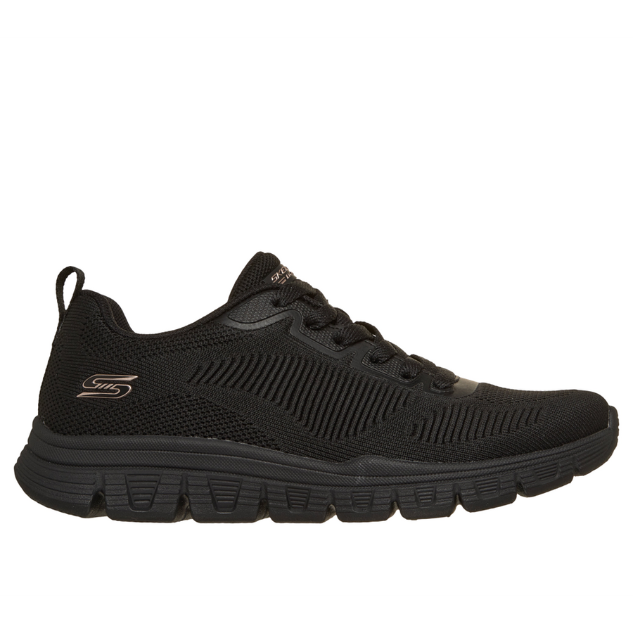 Skechers 117700 Ladies Trainer-Black