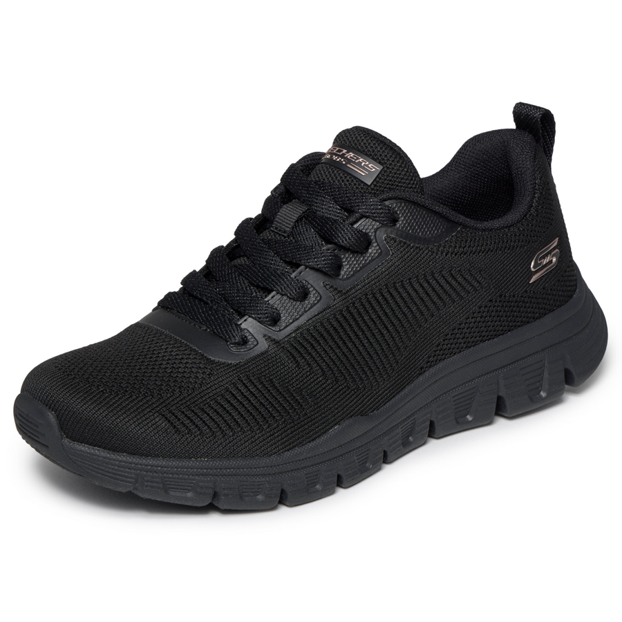 Skechers 117700 Ladies Trainer-Black