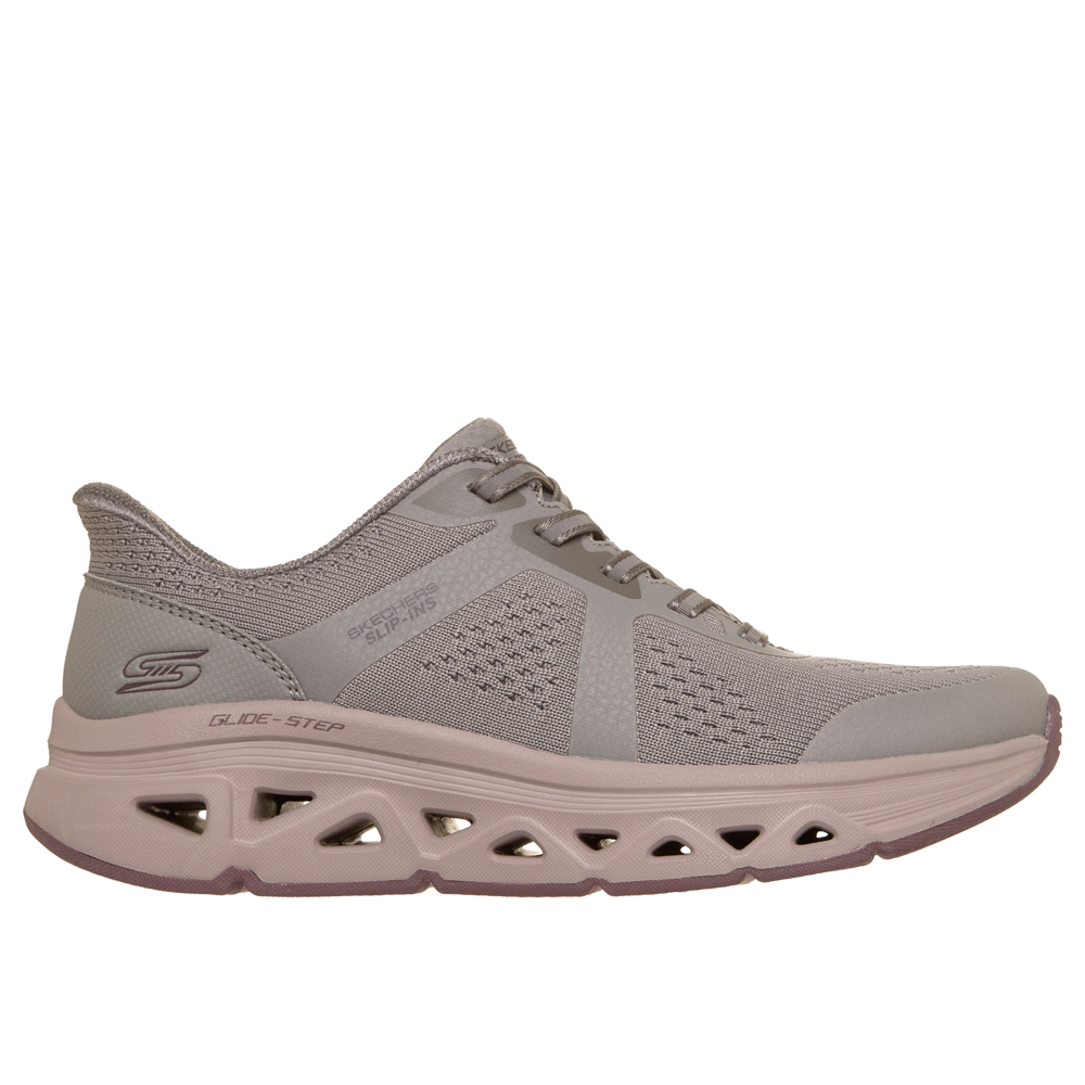 Skechers 117863 Ladies Trainer-Dark Taupe