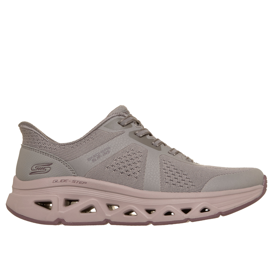 Skechers 117863 Ladies Trainer-Dark Taupe