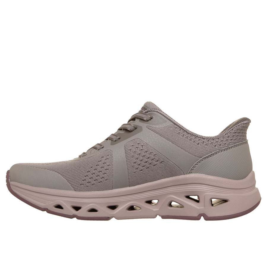 Skechers 117863 Ladies Trainer-Dark Taupe