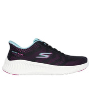 Skechers 125643 Ladies Trainer-Black/Purple