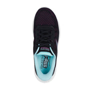 Skechers 125643 Ladies Trainer-Black/Purple