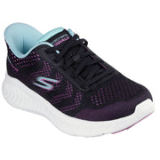 Skechers 125643 Ladies Trainer-Black/Purple