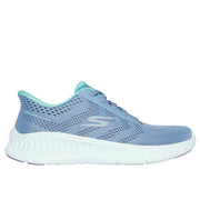 Skechers 125643 Ladies Trainer-Blue/Green