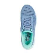 Skechers 125643 Ladies Trainer-Blue/Green