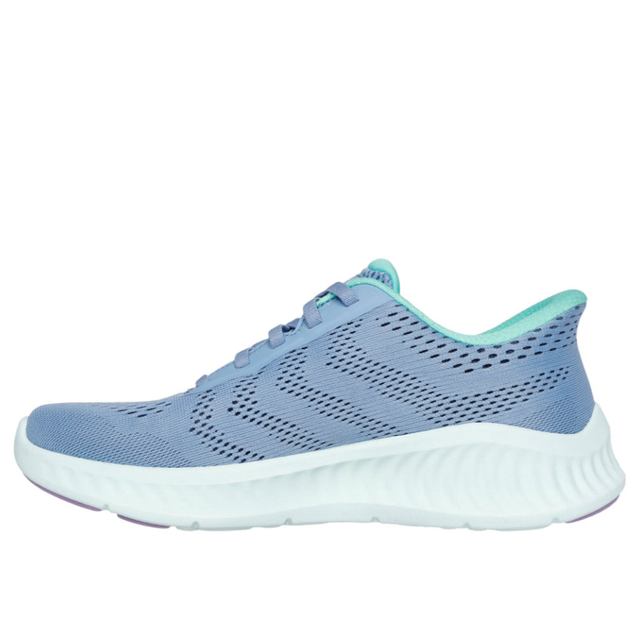 Skechers 125643 Ladies Trainer-Blue/Green