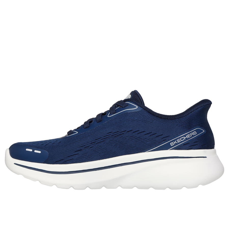 Skechers 125840 Ladies Trainer-Navy/White