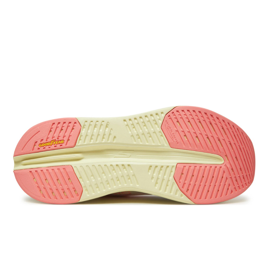 Skechers 129400 Ladies Trainer-White/Pink Slip Ins