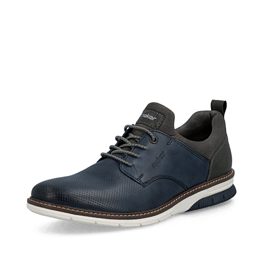 Rieker 14450-16 Mens Shoes-Navy Multi