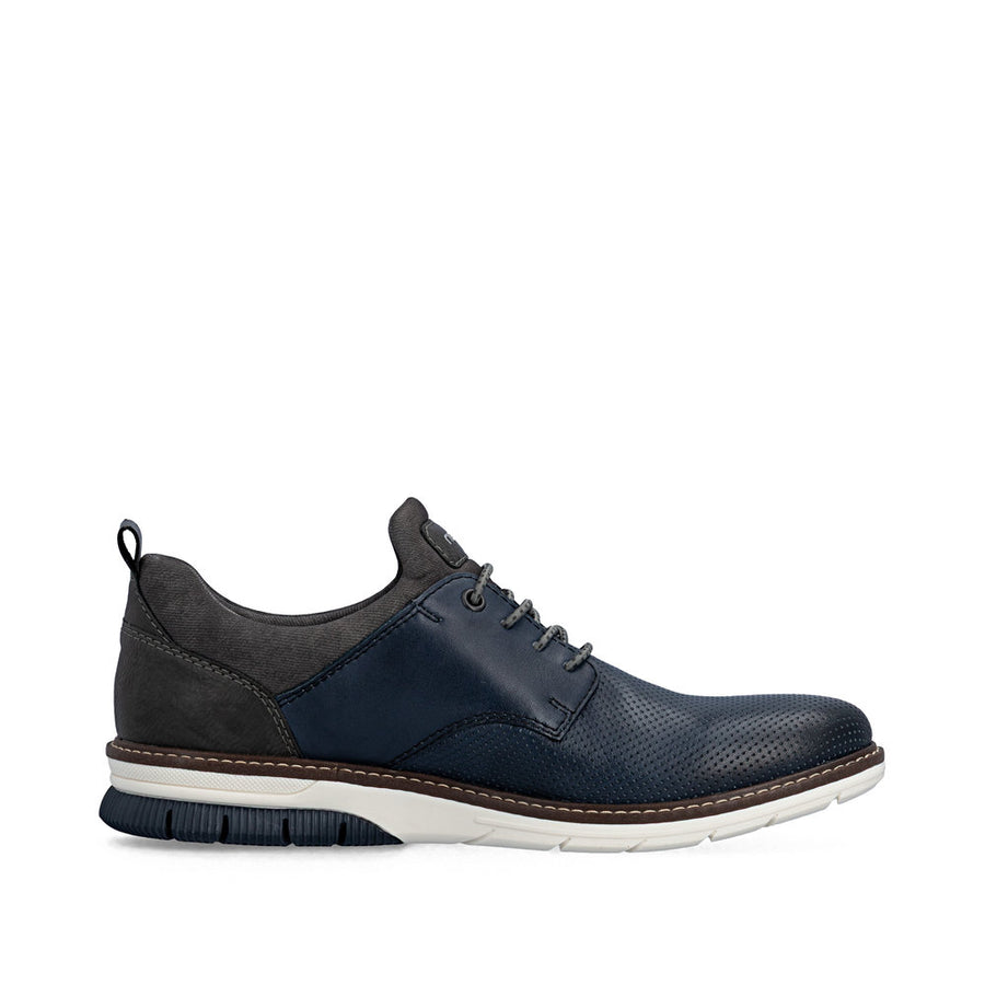 Rieker 14450-16 Mens Shoes-Navy Multi