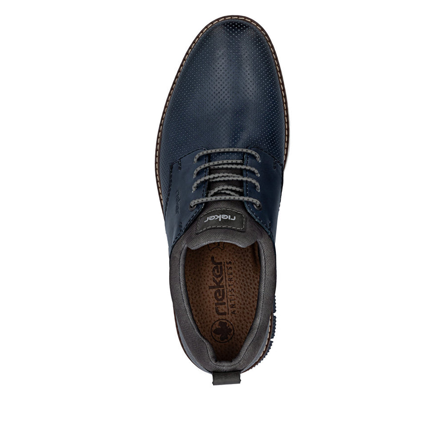 Rieker 14450-16 Mens Shoes-Navy Multi