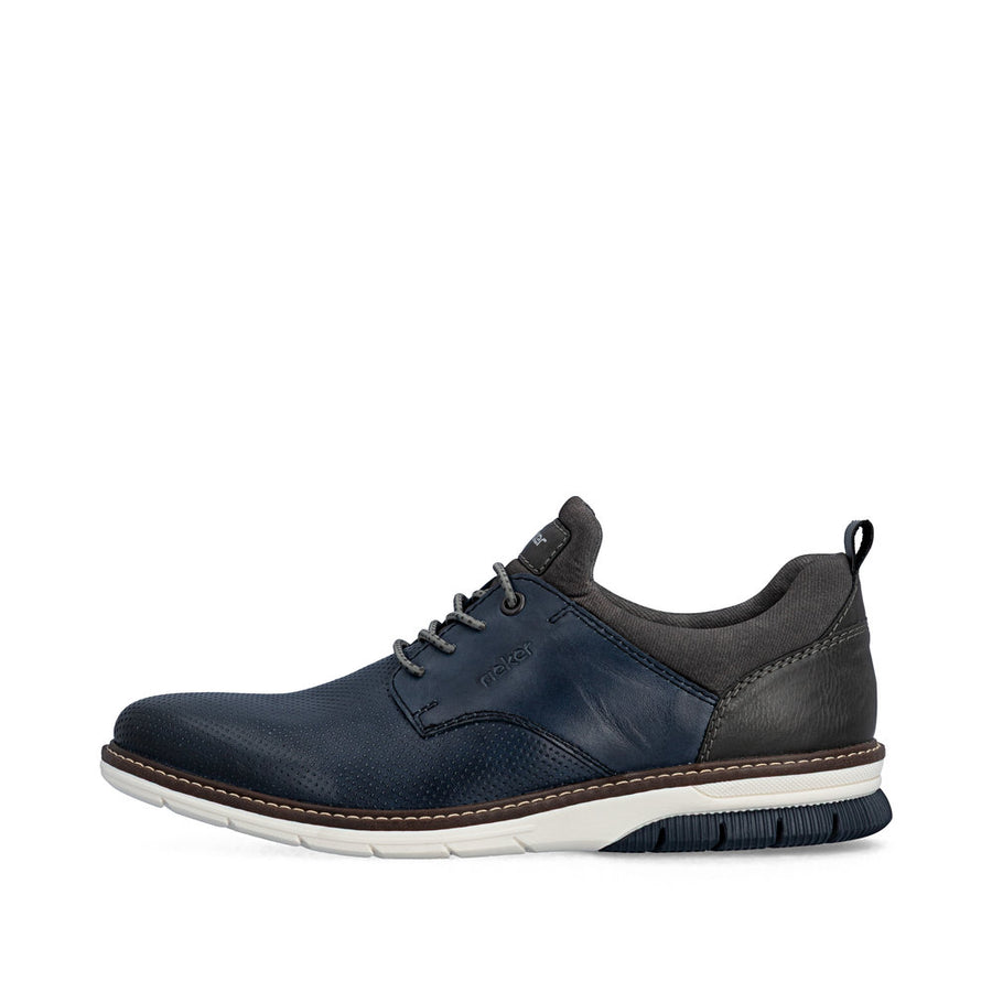 Rieker 14450-16 Mens Shoes-Navy Multi