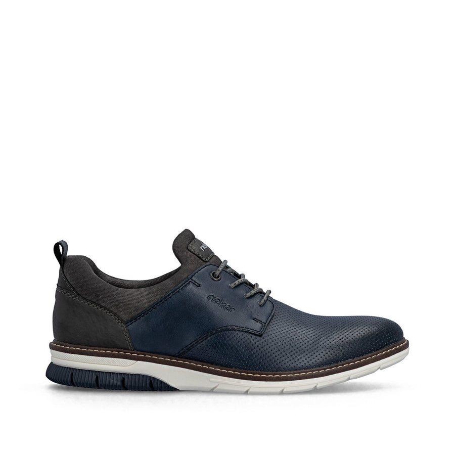 Rieker 14450-16 Mens Shoes-Navy Multi