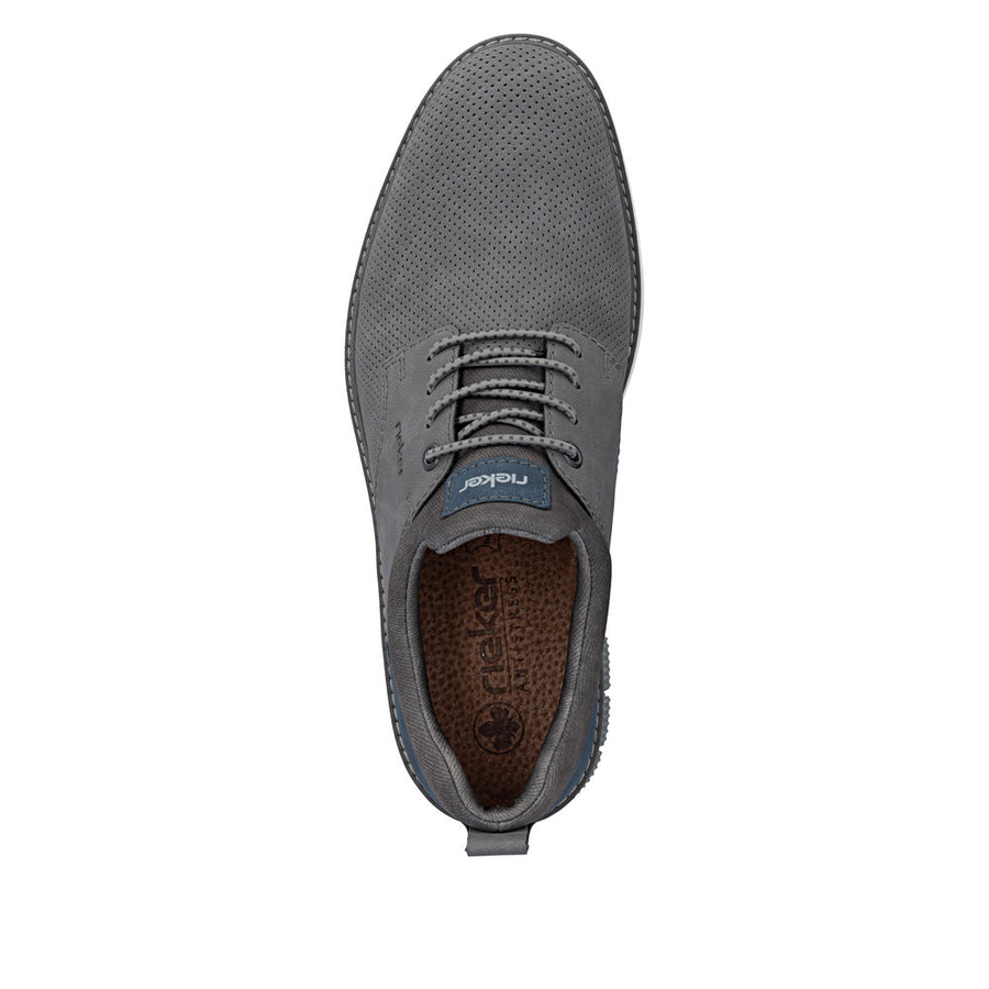 Rieker 14450-42 Mens Shoes-Grey