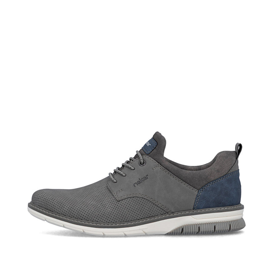 Rieker 14450-42 Mens Shoes-Grey