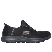 Skechers 150128 Ladies Trainer-Black/Gold