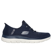 Skechers 150128 Ladies Trainer-Navy/Silver