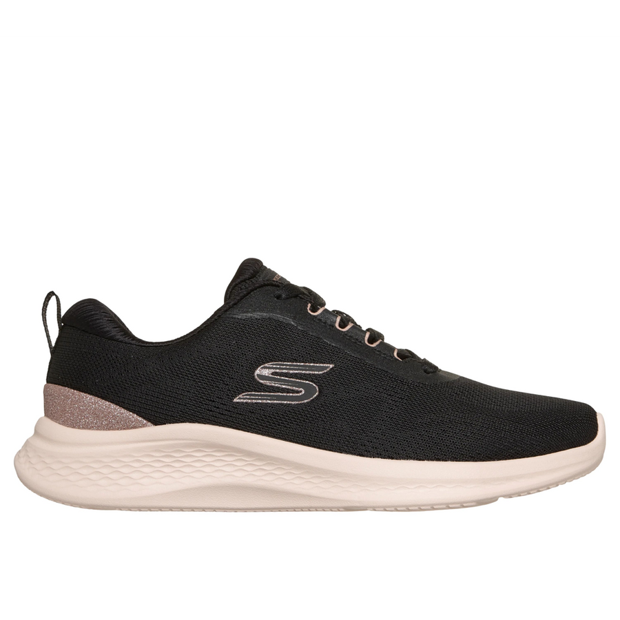 Skechers 150629 Ladies Trainer-Black/Rose