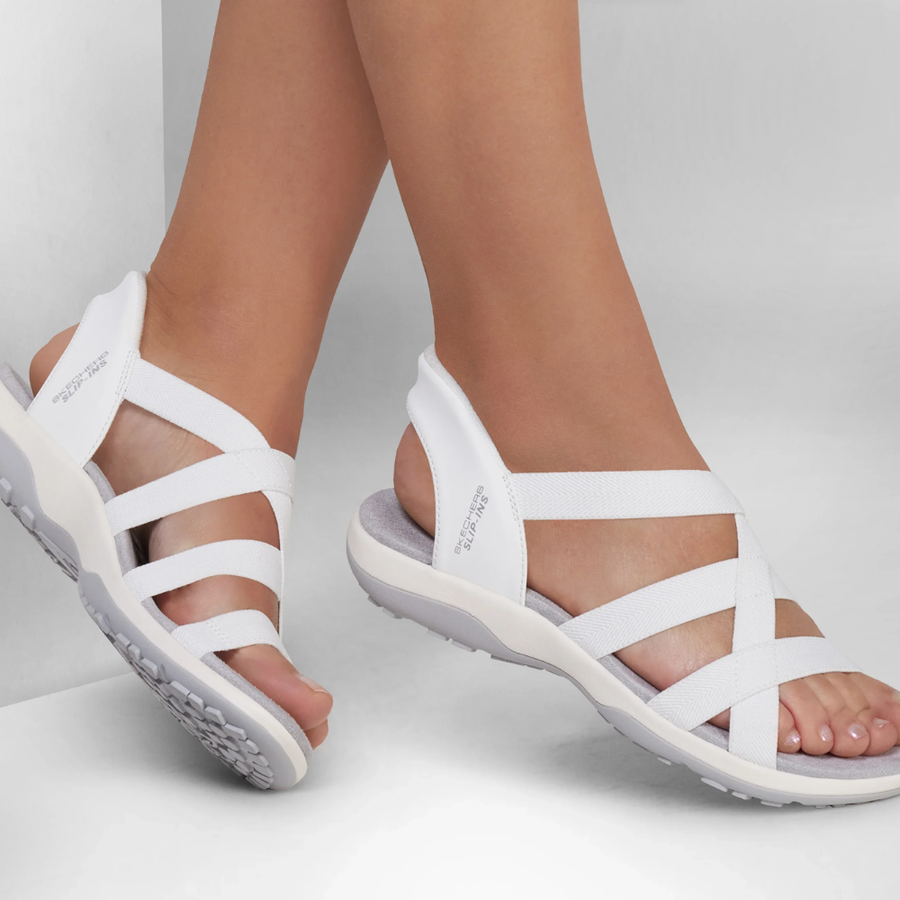 Skechers 163460 Ladies' Sandal-White