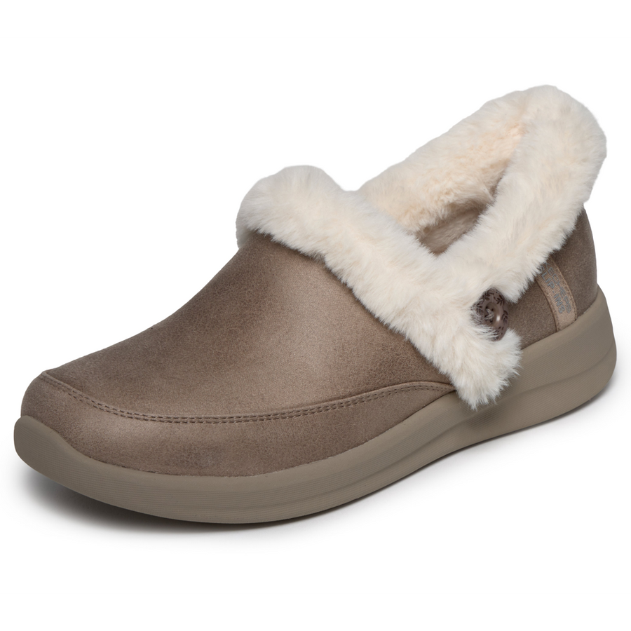 Skechers 168114 Ladies Slipper-Taupe