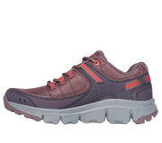 Skechers 180145 Ladies Trainer-Burgundy Multi