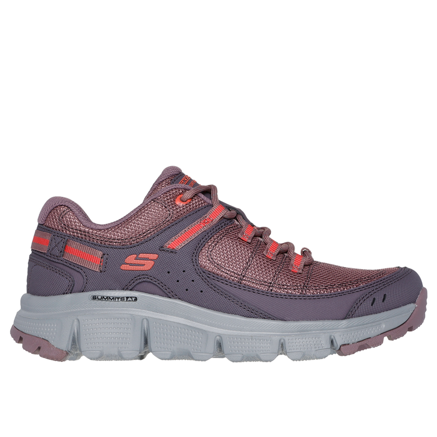 Skechers 180145 Ladies Trainer-Burgundy Multi