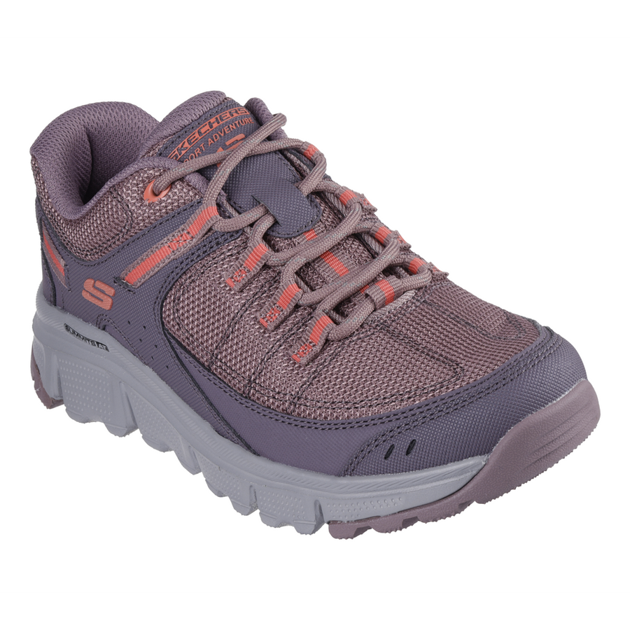 Skechers 180145 Ladies Trainer-Burgundy Multi