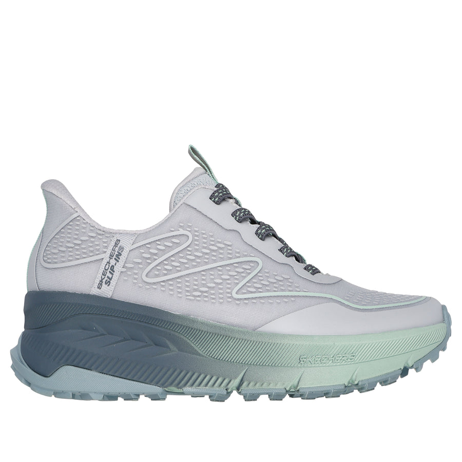 Skechers 180157 Ladies Trainer-Grey Multi