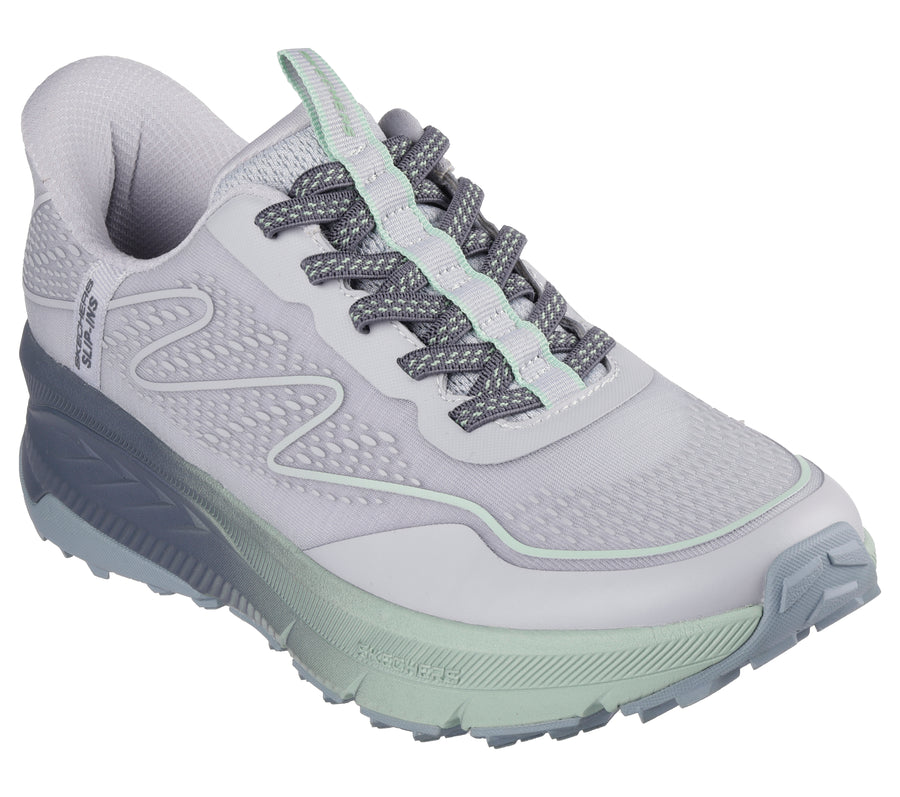 Skechers 180157 Ladies Trainer-Grey Multi