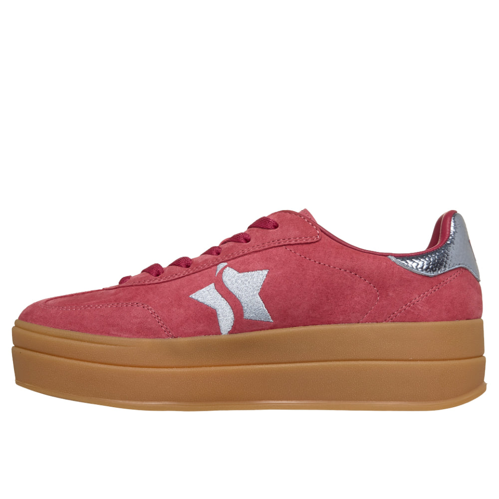 Skechers 185430 Ladies Sneaker-Red Multi